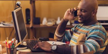 Work from home in the United States.