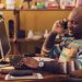 Work from home in the United States.