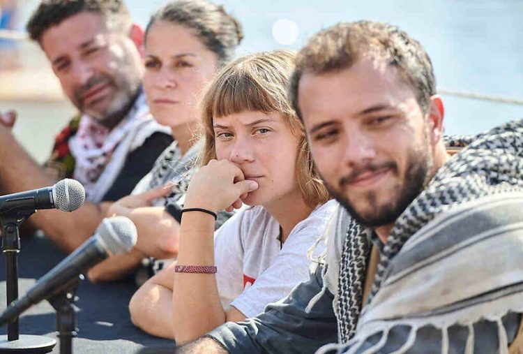 Activists, including Swedish campaigner Greta Thunberg, are departing Barcelona for Gaza