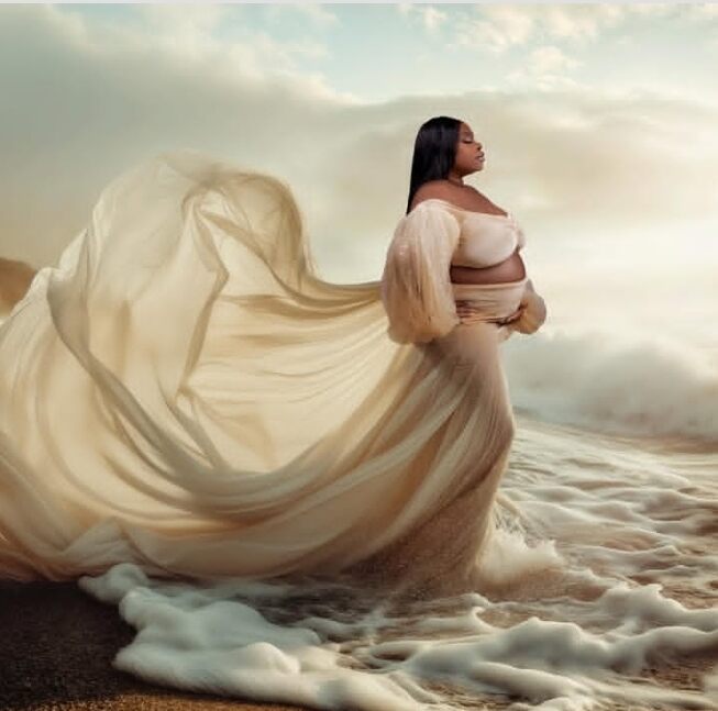 Nollywood Actress Georgina Ibe's Maternity shoot