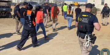 Federal authorities conduct an immigration enforcement operation at a Hyundai battery plant in Bryan County, Georgia