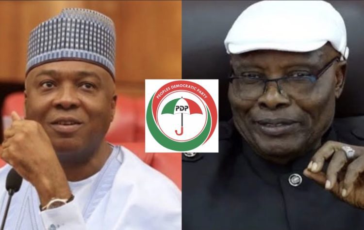 Wabara & Saraki, PDP Convention Clash
